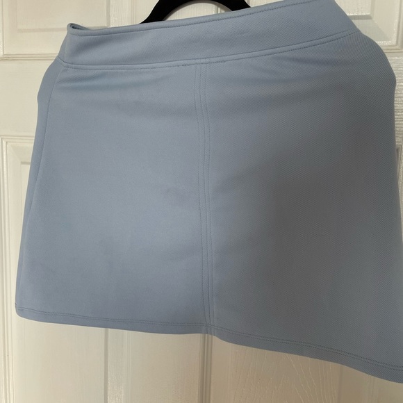 Mini zipped blue skirt - Picture 3 of 3